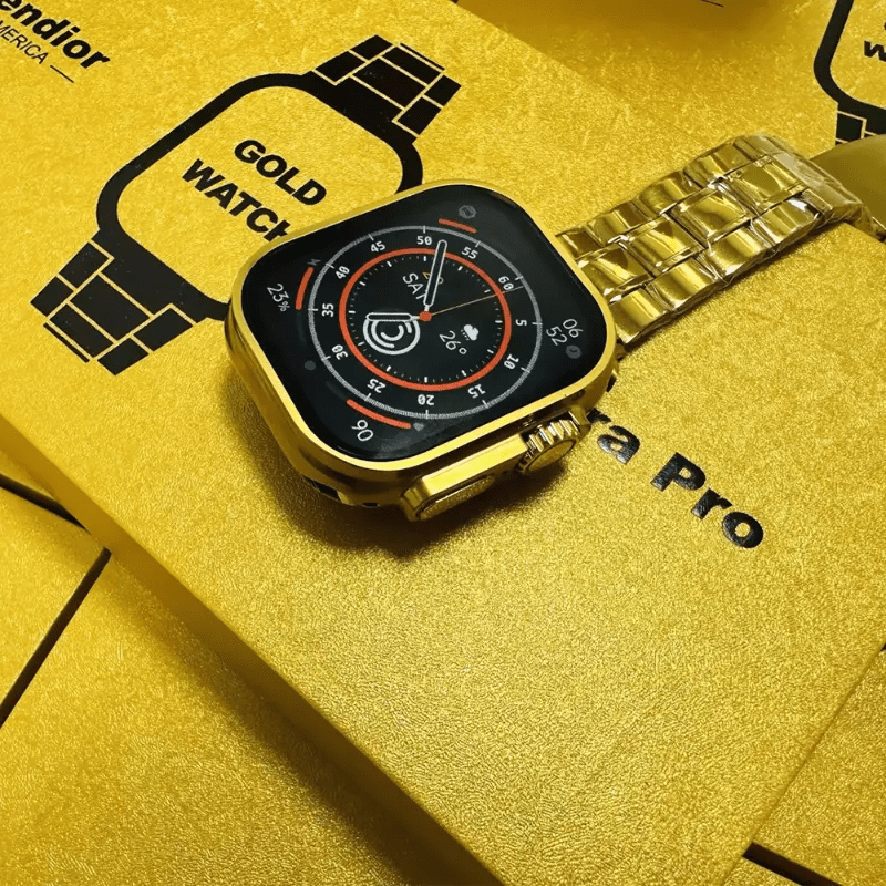 🌞Are you attracted by the golden yellow exterior design? G9 Ultra Pro  Smartwatch | Sport watches, Smart watch, Wireless