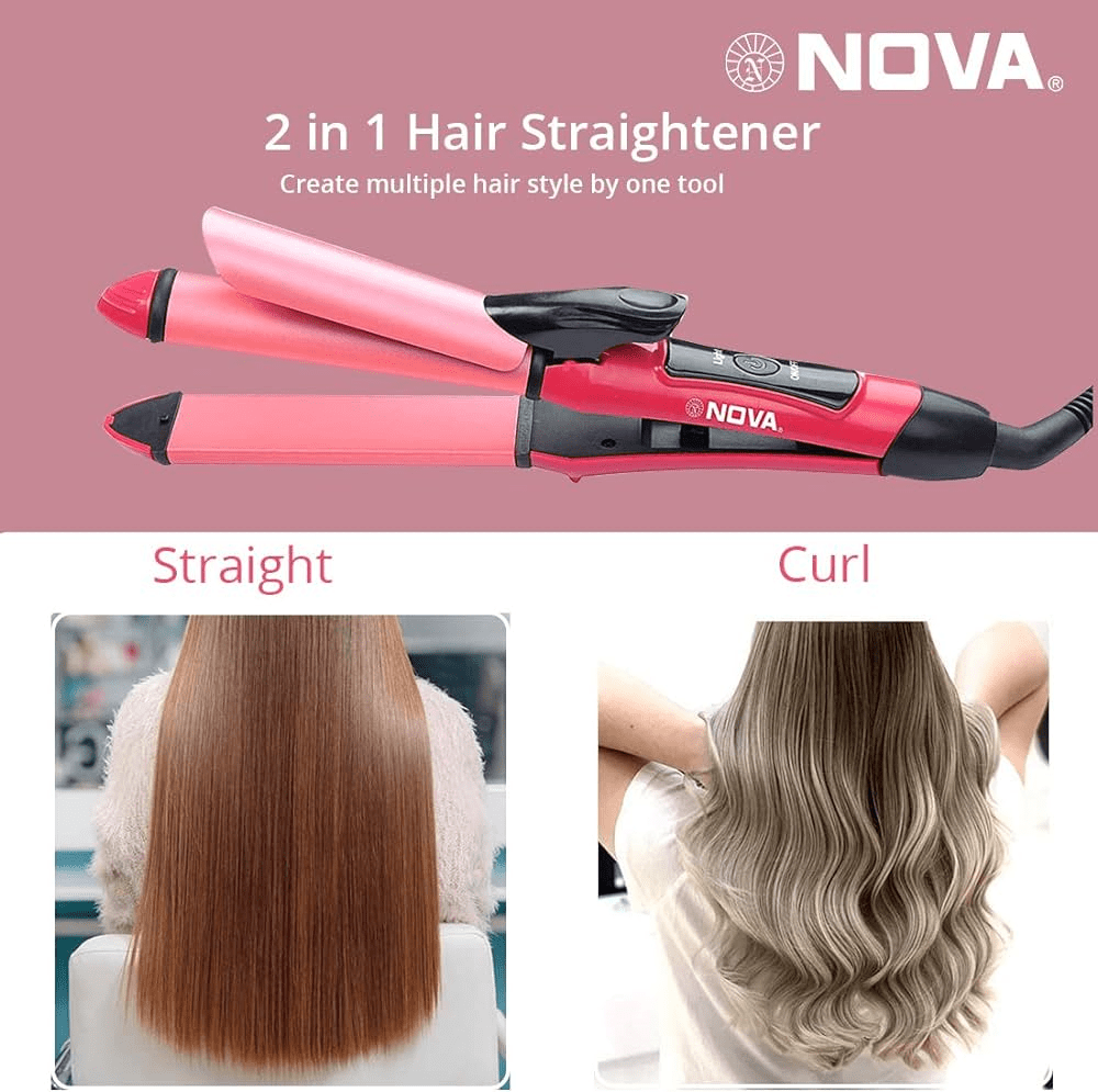 Nova Hair Straightener And Hair Curler