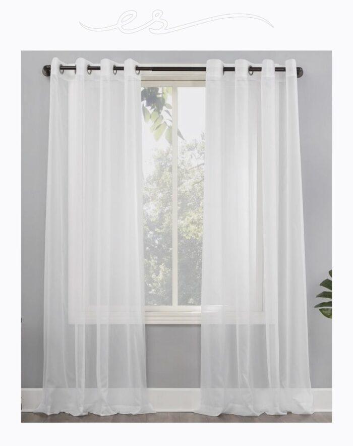 Net Sheer Chiffon Curtain